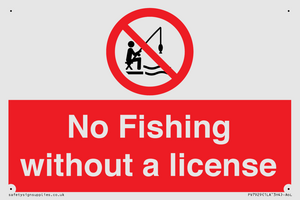 No Fishing without a license